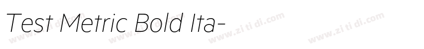 Test Metric Bold Ita字体转换 Test Metric Bold Ita字体转换